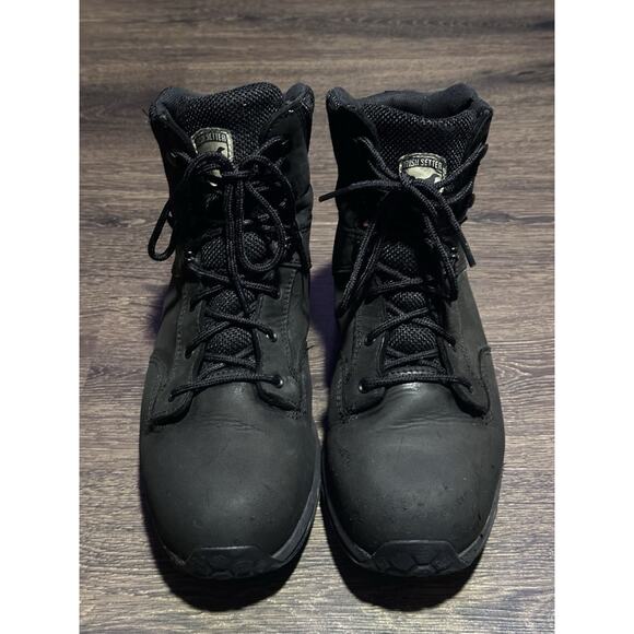 Red Wing Irish Setter Work Boots Mens Size 10 Black Waterproof Vibram Sole main image 8